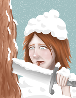 «Демонстративно облизывать лезвие ножа на морозе оказалось не лучшей идеей.» …особенно, если нож застрял в стволе дерева.