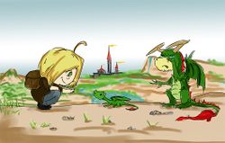 Малыши Карликовых Драконов не боятся приключений. By  Firiatcat